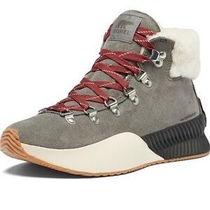 Sorel Gray and Burgundy (Color Quarry/Grill) Winter Boots - Size 9 - NWOT